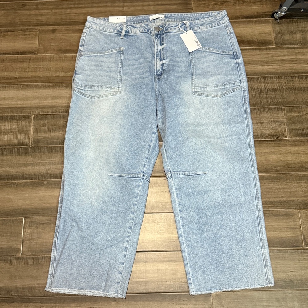 New Vervet High Rise Baggy Barrel Jeans 24W - Picture 2 of 12